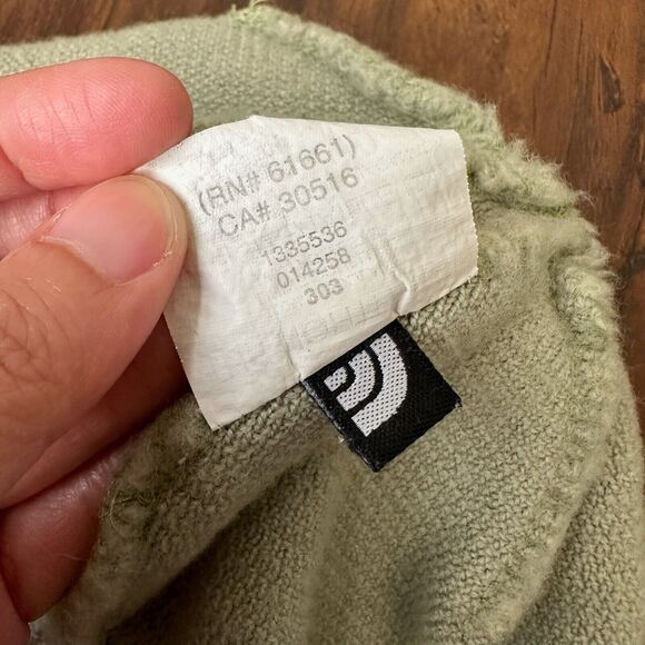 THE NORTH FACE Youth Toddler Knit Skull Beanie Hat Cap in Light Green - Picture 9 of 10